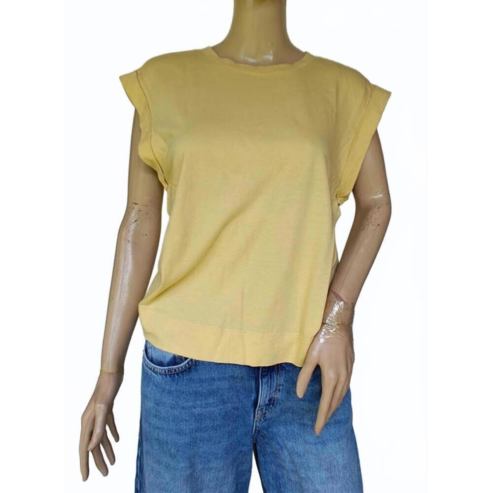 Banana Republic Yellow Dolman Sleeve Tee - Size S